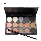 Natural 15 Colors Eye shadow Comestic Long Lasting Makeup Eyeshadow Palette Eye Shadow Make Up Set Professional For Women