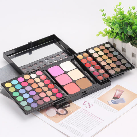 Pro Make Up Set 78 Colors 48 Eyeshadow 24 Lip Gloss 6 Foundation Face Powder Blush Blusher Palette Makeup Beauty Set Kits