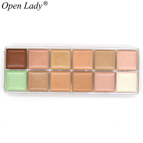 NK3 2014 New Hot Sale Makeup Nake 12 Colors Natural Face Concealer Cosmetics NK 3 12color Palette Make Up Set Drop Shipping