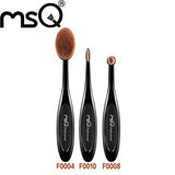 MSQ New Arrival Tooth Brush Shape Oval Makeup Brush Set MULTIPURPOSE Professional Foundation Powder Brush Kits
