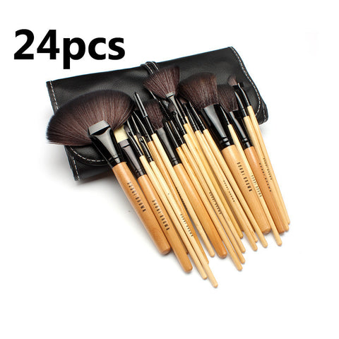 32 PCS Makeup brushes set  pincel maquiagem professional Make up maquillaje goat hair kit Cosmetic Set Brush+ Black Leather Bag