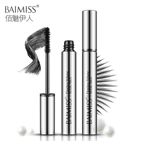 BAIMISS Thick Waterproof Mascara Best Mascara Foundation Makeup Cosmetic Length Extension Long Curling Eyelash Black Mascara