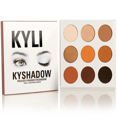 IN STOCKS! Kyli Kyshadow Jenner Eyeshadow Cosmetics makeup Eye Shadow Palette 9 Colors/kit.