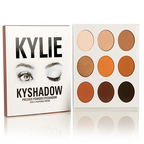 9 Colors In Kyli Jenner Kyshadow Eyeshadow Bronze Palette Pressed Powder Eye Shadow Waterproof Kyli Jenner Cosmetic
