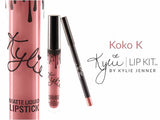 Kylie Jenner cosmetics lip kit matte liquid lipsticks and lip liner kits birthday edition eyeshadow kylie batom set lip gloss