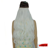 cabelo sintetico fast shinion clip in hair extensions ins Invisible for cheveux pelo 28 inch 120g jet black color 1 curly