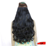 cabelo sintetico fast shinion clip in hair extensions ins Invisible for cheveux pelo 28 inch 120g jet black color 1 curly
