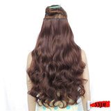 cabelo sintetico fast shinion clip in hair extensions ins Invisible for cheveux pelo 28 inch 120g jet black color 1 curly