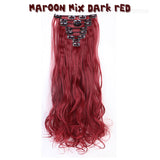 50Colors Long 24 INCHES Curly/Wavy 8PIECE/SET Real Thick 170g Clip in Full Head Hair Extensions Extentions human New Hair Style