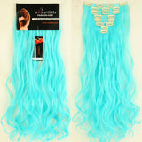 50Colors Long 24 INCHES Curly/Wavy 8PIECE/SET Real Thick 170g Clip in Full Head Hair Extensions Extentions human New Hair Style