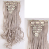 50Colors Long 24 INCHES Curly/Wavy 8PIECE/SET Real Thick 170g Clip in Full Head Hair Extensions Extentions human New Hair Style