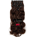 50Colors Long 24 INCHES Curly/Wavy 8PIECE/SET Real Thick 170g Clip in Full Head Hair Extensions Extentions human New Hair Style