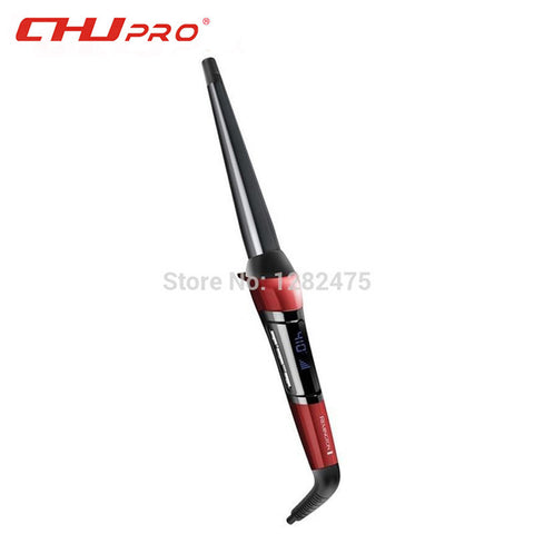 New Professional Remington CI96W1 Hair Curler Silk Ceramic Curling Iron Hair Roller Cone Curling Wand  1/2'' to 1'' with Glove