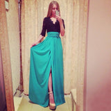 2016 New Women Autumn Dress Long Sleeve V neck Sexy Club Bandage Dress Open Front Slit Casual Maxi Long Dress With Belt