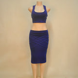 2016 Spring Summer Casual Vestidos 2 Piece Sets Women's Slim Midi Bodycon Tunic Sexy Club Outfit Party Elegant Bandage Dresses