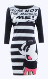 2016 Vestidos Cartoon Print Slim Bodycon Pencil Dress Fashion Women Summer Casual Dress Lady Tshirt Office Bandage Dress