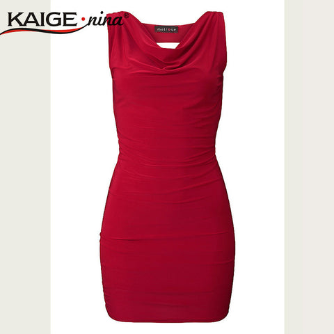 Kaige.Nina Summer New Style Women's Clothing Sexy Brand Red Mini Dresses Off shoulder Bandeau Bandage Bodycon Dress