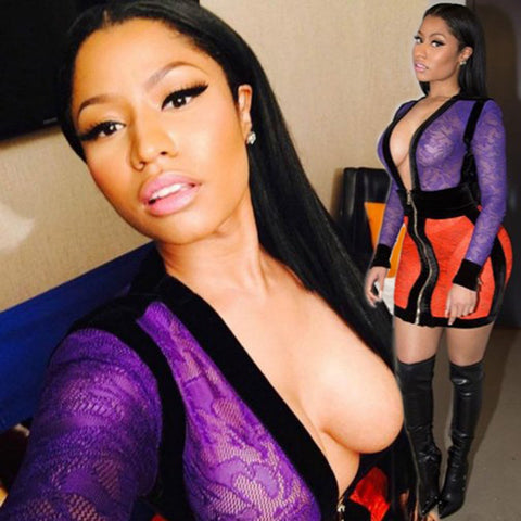 Semi Sheer Lace Dress Summer Sunshine Slim Mini Vestidos 2016 Celeb Night Clubwear Women Evening Party Bandage Bodycon Dresses