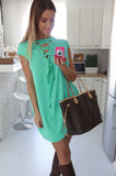 Wanted Lace Up Sexy Dresses Women's Short Sleeved Bandage Tunic Dress For Summer Beachwear Mini Vestidos LX133
