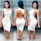 2016 New Arrivals Casual Fashion Plus Size Women Clothing Sexy Backless Evening Party Bandage Women Dress Vestidos De Festa
