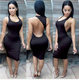 2016 New Arrivals Casual Fashion Plus Size Women Clothing Sexy Backless Evening Party Bandage Women Dress Vestidos De Festa