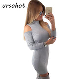 2016 Spring Noble Bodycon Dress Slim Pencil Tunic Mini Vestidos Long Sleeve Party Gowns Office Workwear Bandage Women's Dress