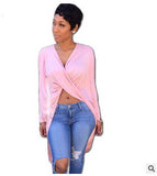 2016 New Listing Cheap Sexy Club Tshirt Long Sleeve Maxi Women Bandage Shirt Dress Deep V-neck Evening Party Dresses Promotions