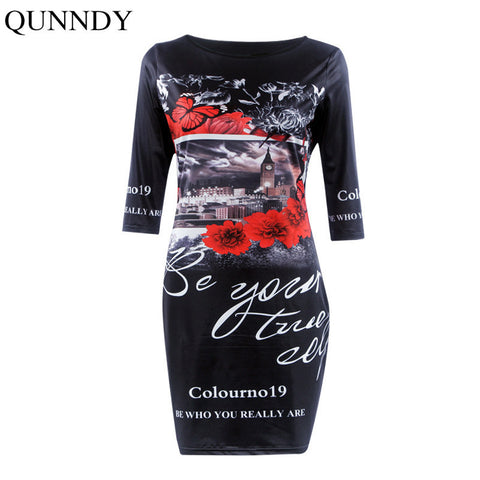 Vestidos 2016 Print Slim Pencil Dresses Party Plus Size Women Clothing Cute Casual Bandage Bodycon Summer Dress Robe Femme Ete