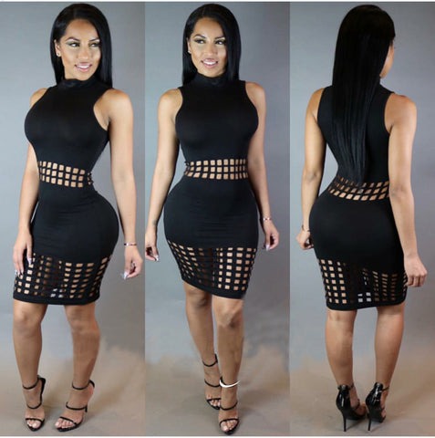 Sexy Club Dress 2016 Vestidos Women Winter Black Sleeves Lace Criss Cross  Cotton Slim Bodycon Bandage Party Dresses