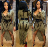 Maxi Dress 2015 Autumn Women Dress Long Sleeve Sexy Club Dress Deep V NecK Bandage Bodycon Dresses for Party Women Clothing